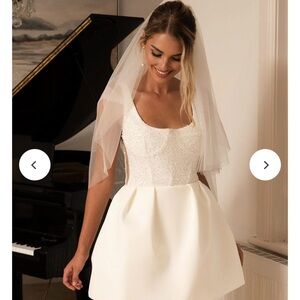 NB Luxe White Mini Mila Beaded Ivory